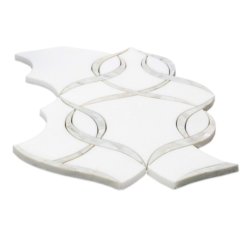 Shop MJ Cordelia - White Thassos & Mother of Pearl