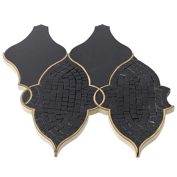 Duchess Ana Marble & Brass Tile