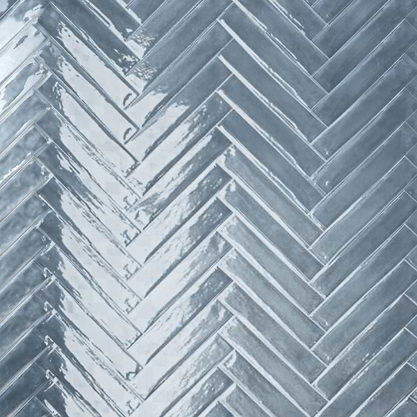 Frammenti Brick Blue Note 3x16 Polished Porcelain