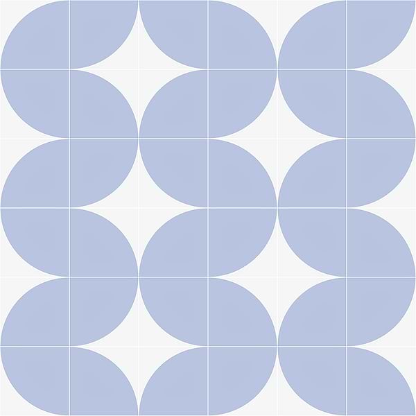 Stacy Garcia Maddox Deco Floor Azul 8x8 Matte Porcelain