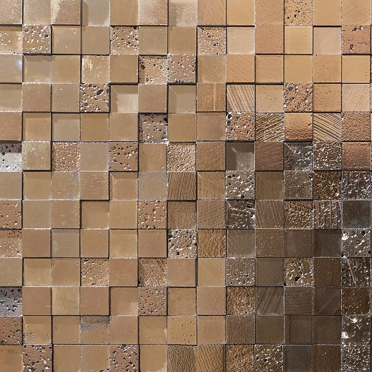 Art Lava Blocks 3D Metallic Bronze 