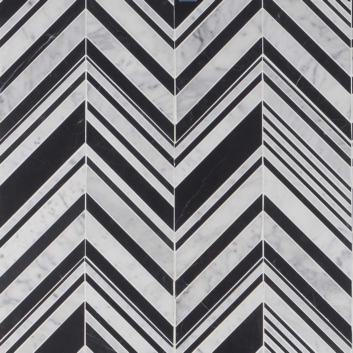 Close Out - Cayuga Nero - Carrara White & Nero Marquina 