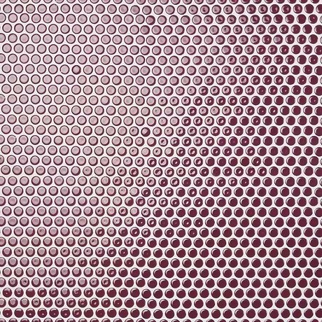 Simple 2.0 Rimmed Plum Penny Rounds Rimmed Porcelain Mosaic