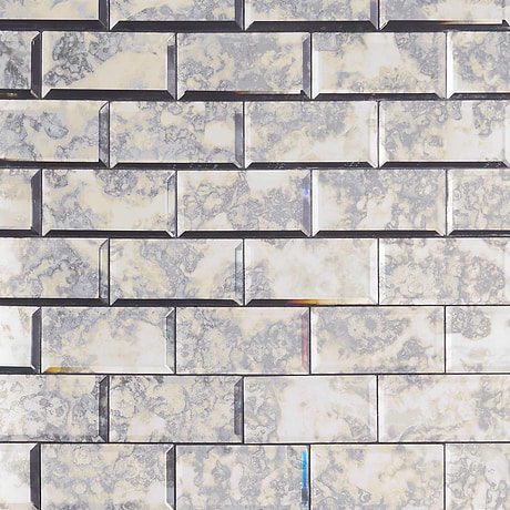 Old World Antique Mirror Argenta 3x6 Beveled