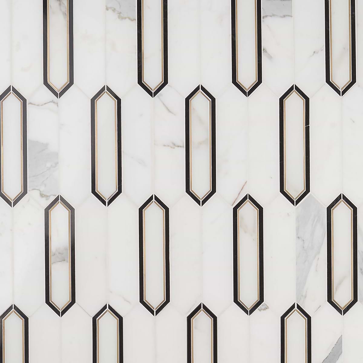 Madelyn Calacatta - Marquina, Calacatta & Brass 