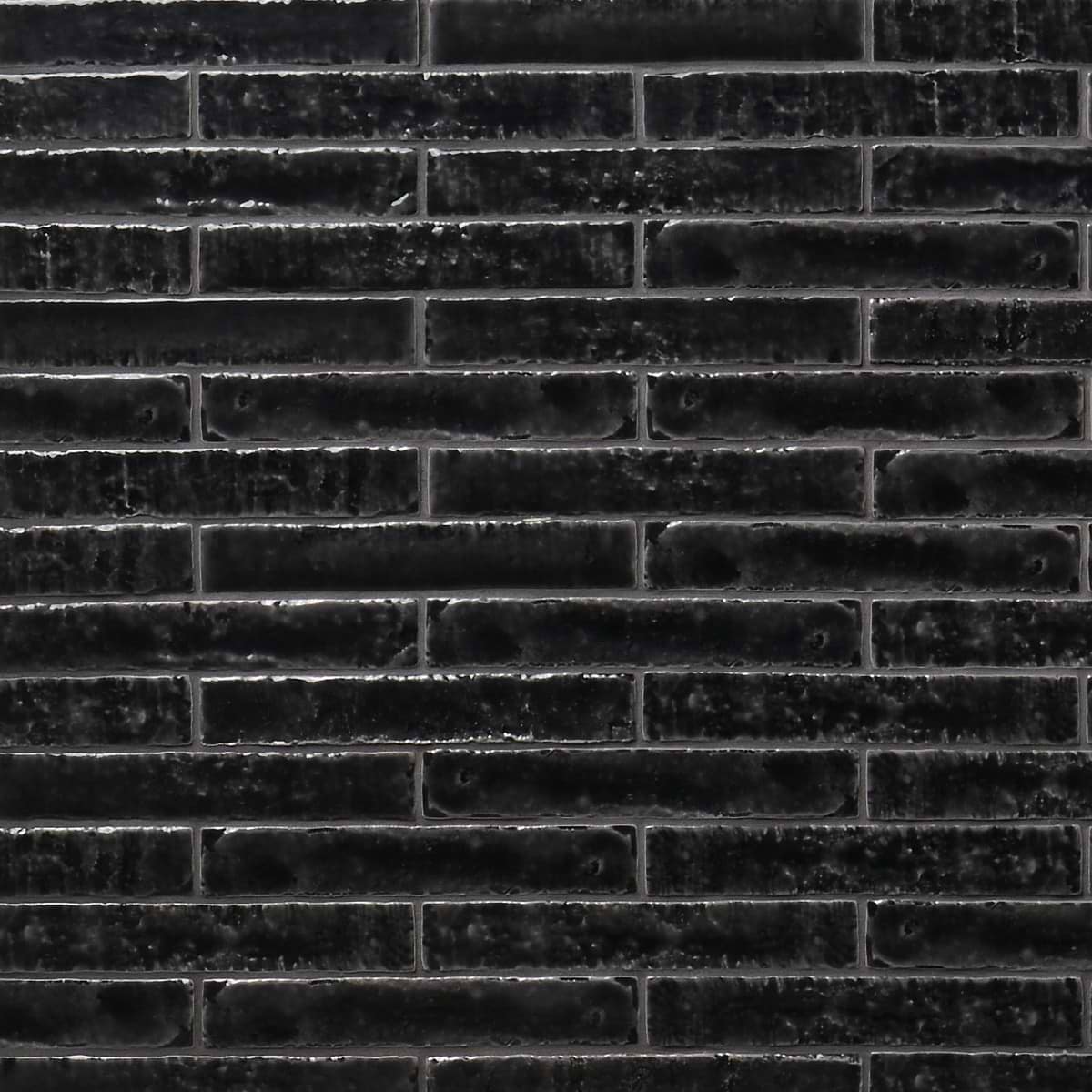 Artist Coal Black 1.5x9 Glossy Ceramic Tile