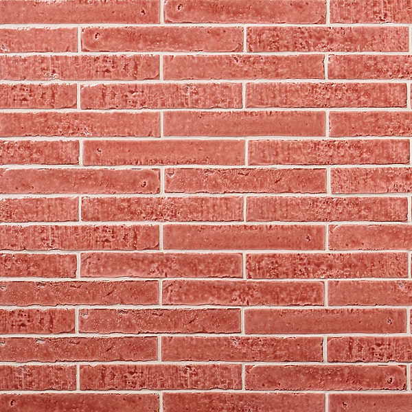 Artist Coralito Terracotta Pink 1.5x9 Crackled Glossy Ceramic Tile