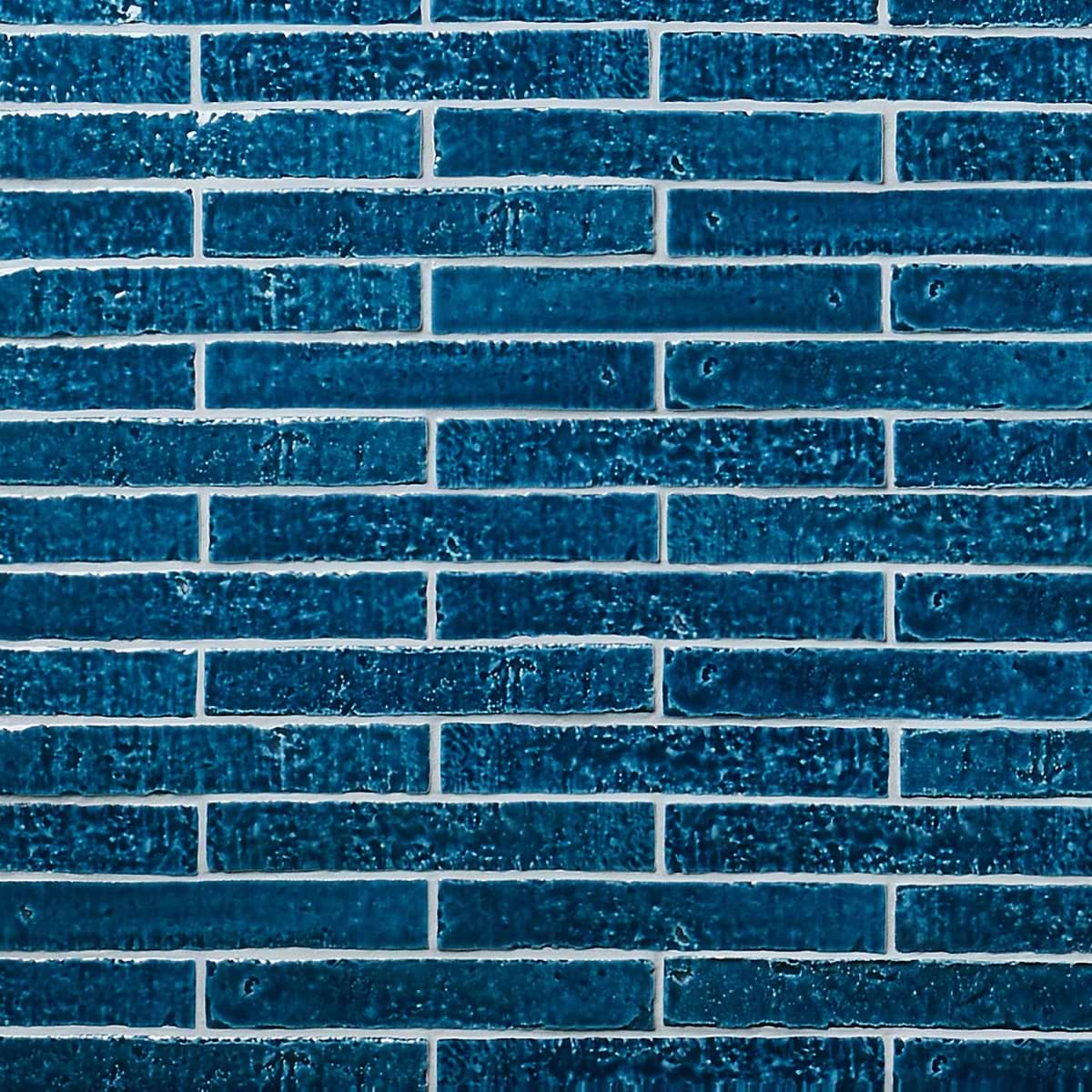 Artist Sapphire Blue 1.5x9 Crackled Glossy Ceramic Tile 