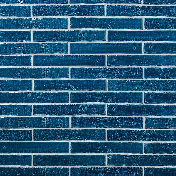 Artist Sapphire Blue 1.5x9 Crackled Glossy Ceramic Tile