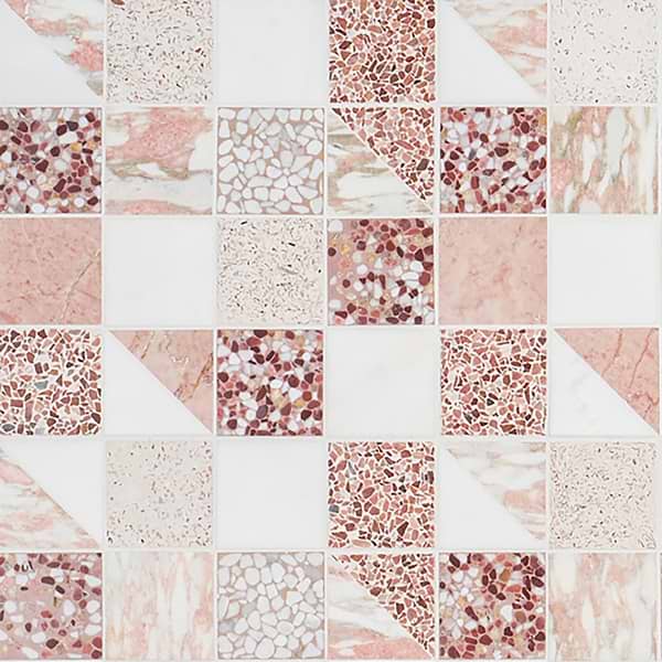 Elizabeth Sutton Terrazzi Flamingo Mixed Finish Marble + Terrazzo