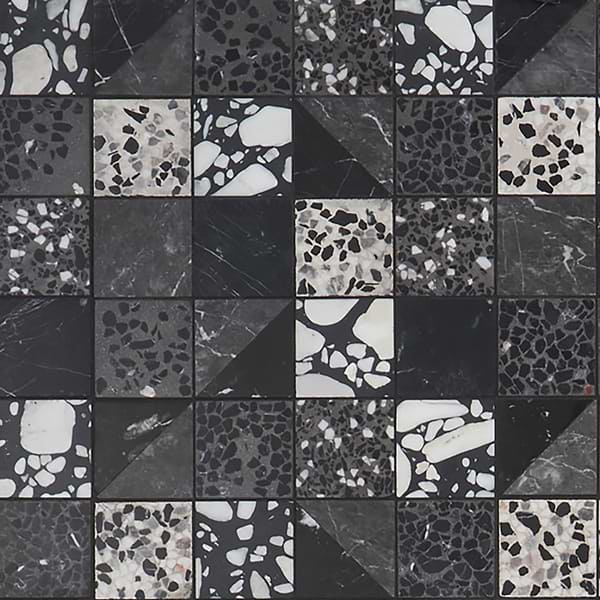Elizabeth Sutton Terrazzi Raven Mixed Finish Marble + Terrazzo