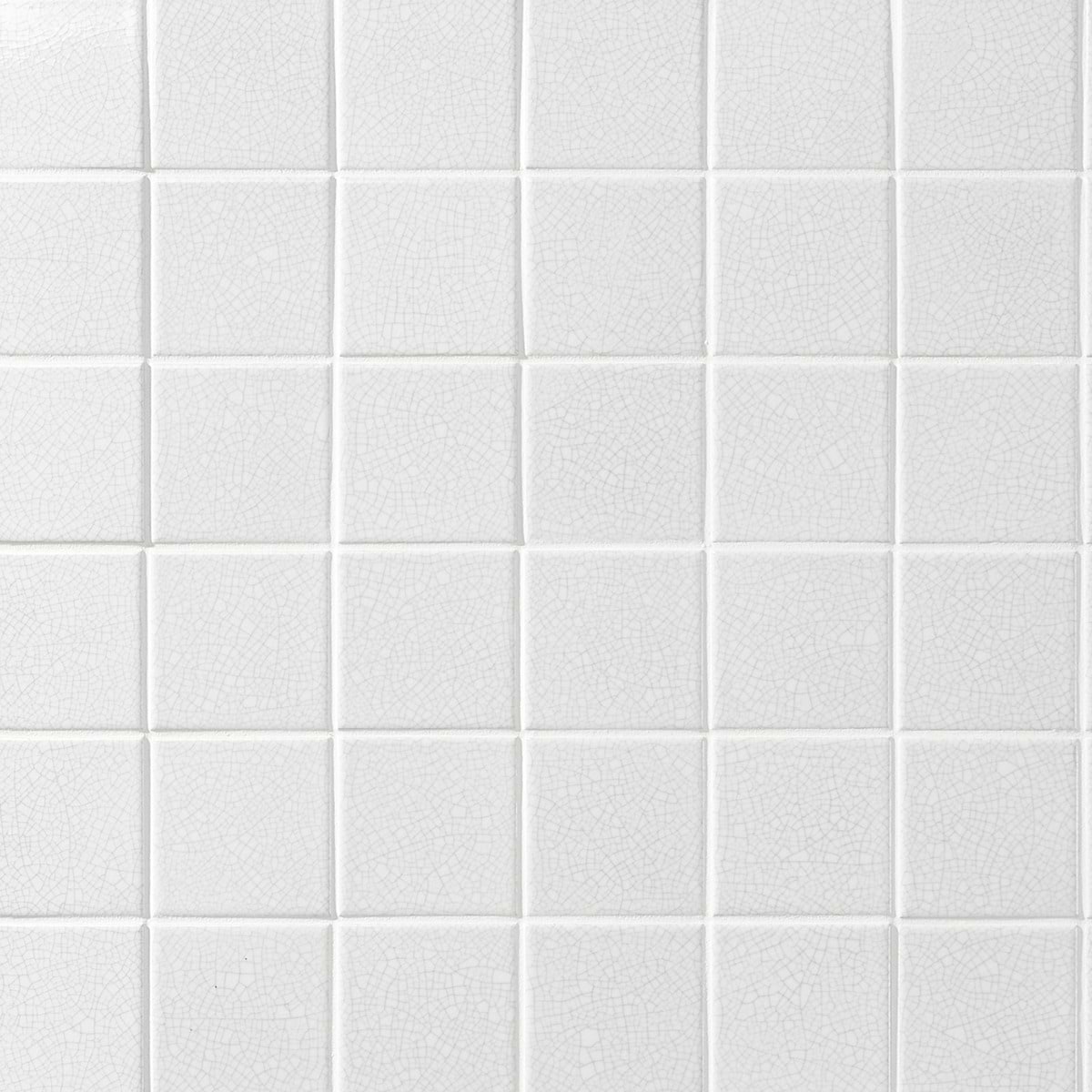 Craquelure Vintage White 4x4 Glossy Crackled Ceramic Wall Tile