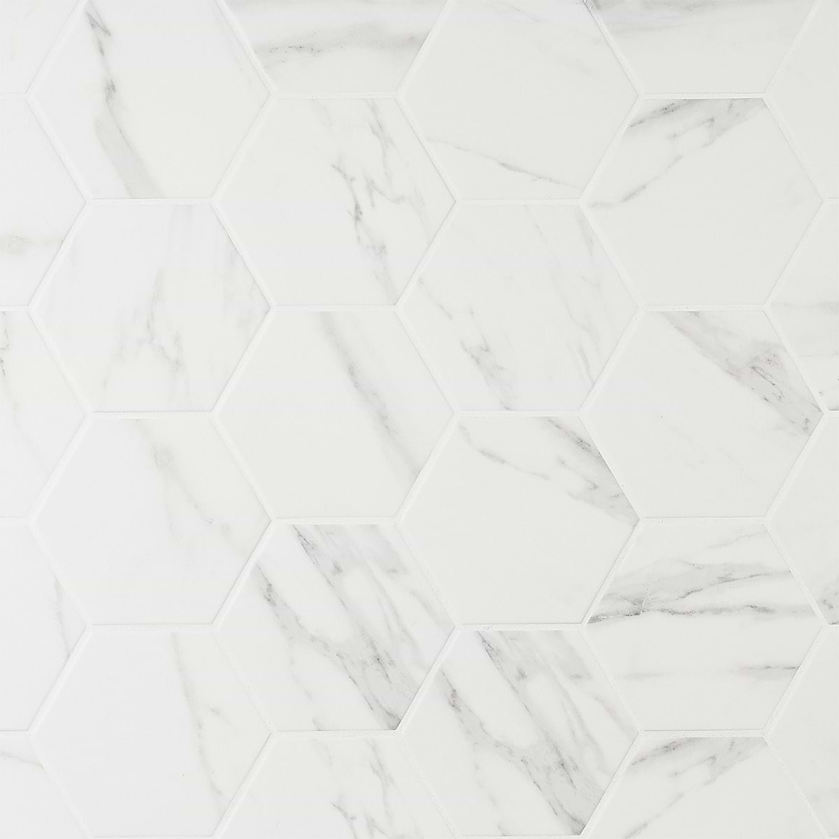 Ducale Statuario 6” Hexagon Matte 