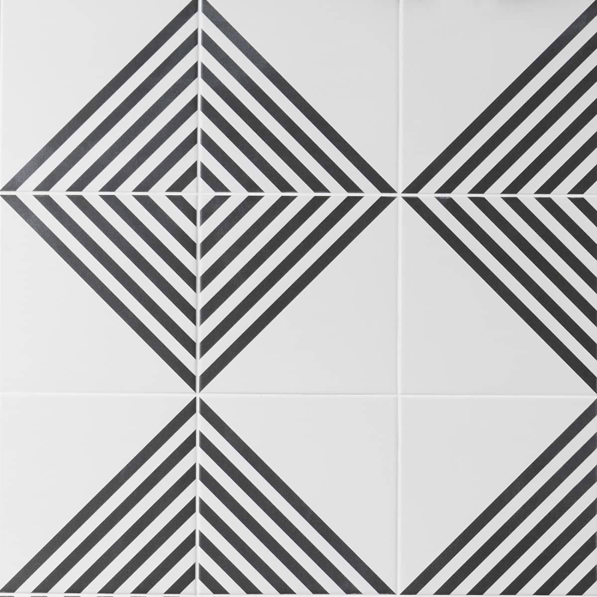 Film Stripe Positive 8x8 Matte Porcelain Tile