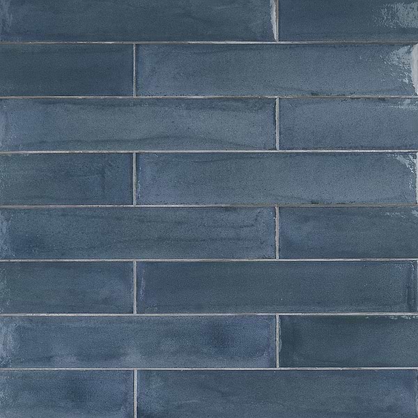 Frammenti Brick Blue Note 3x16 Polished Porcelain