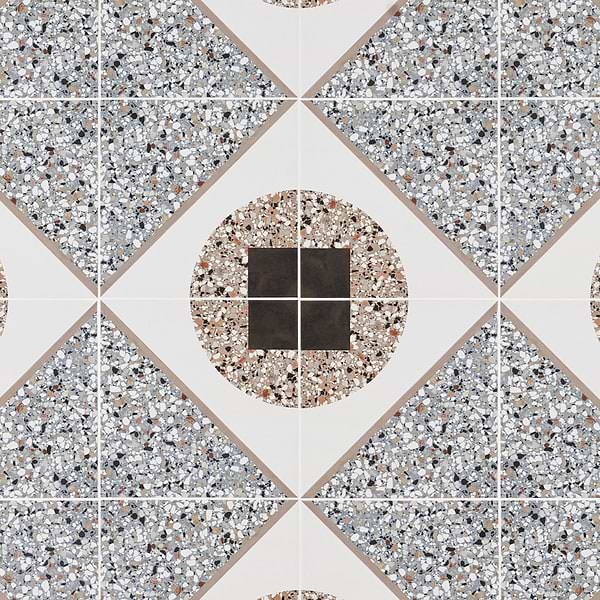 Frammenti Deco Azur 8x8 Matte Porcelain