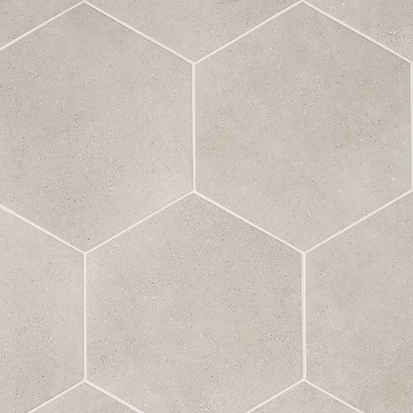 Piaka Cement Taupe 12.5" Hex Matte Porcelain