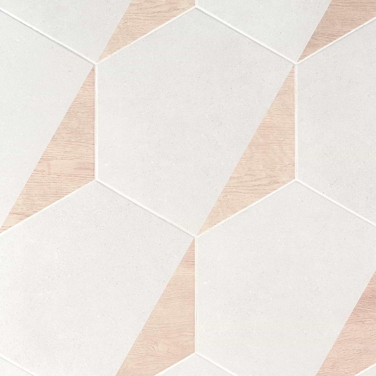 Piaka Wood White 12.5" Hex 