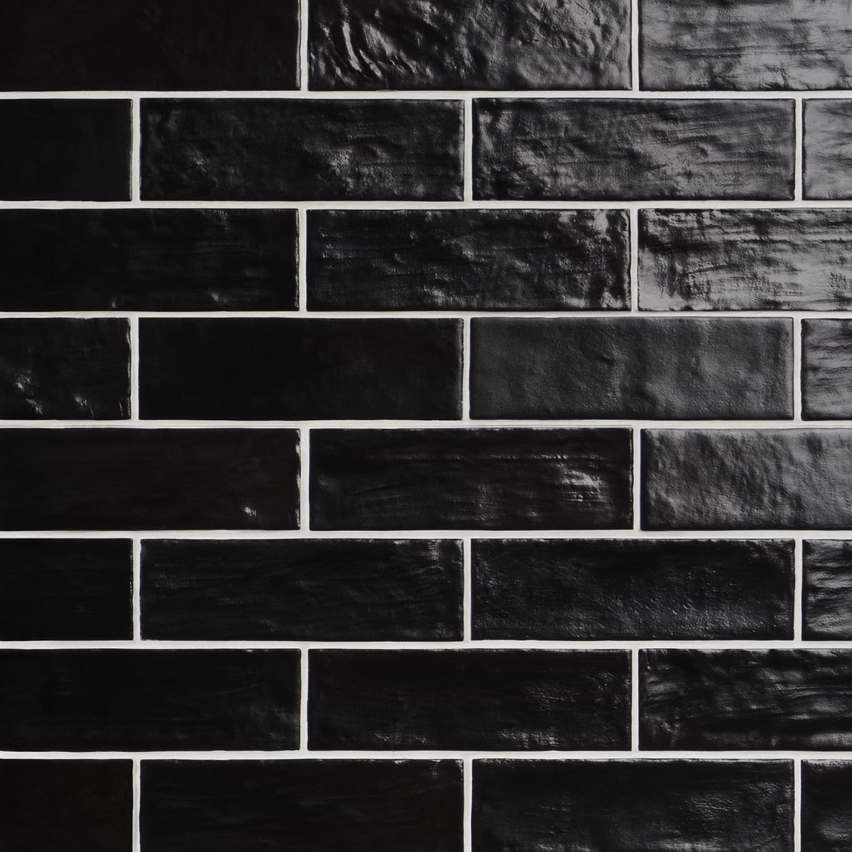 Myorka Black 2x8 Mixed Finish Ceramic