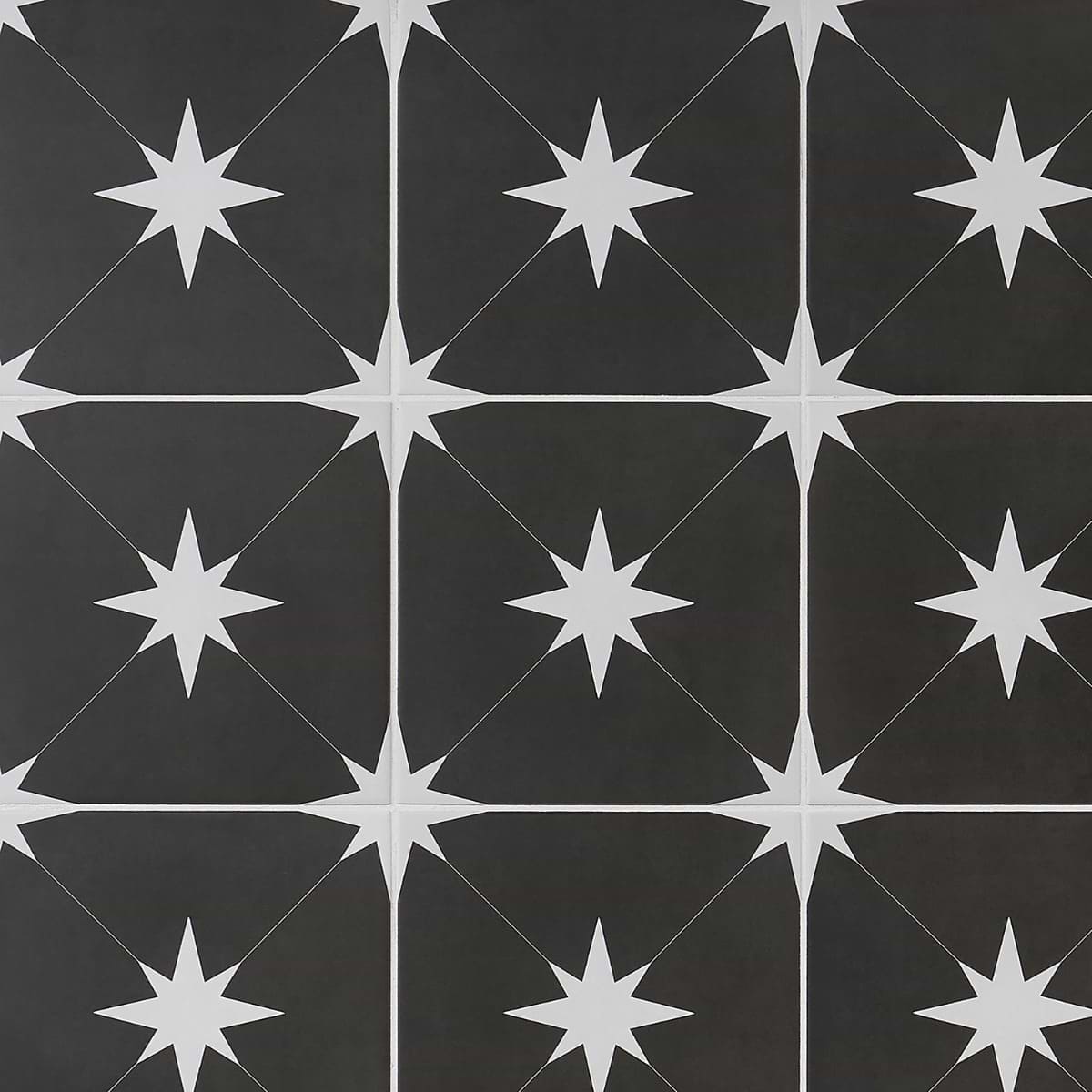 Levant Nero 9x9 Matte Porcelain Tile