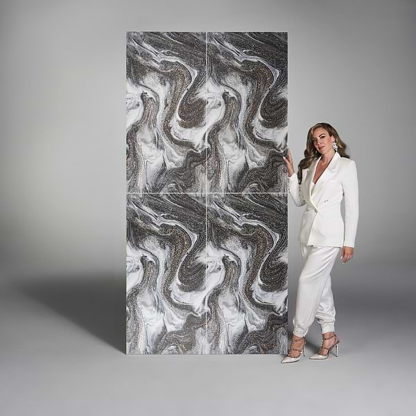 Galaxy Deco White 24x48 Polished Porcelain