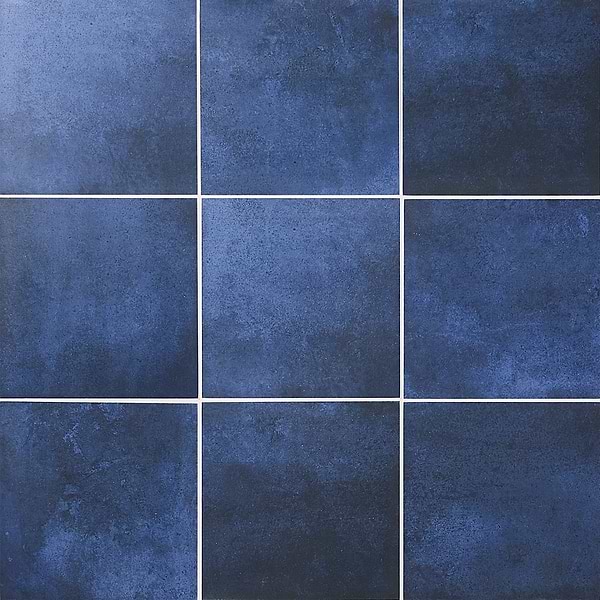 GeoPrism Cement Blue 8x8 by Elizabeth Sutton Matte Porcelain