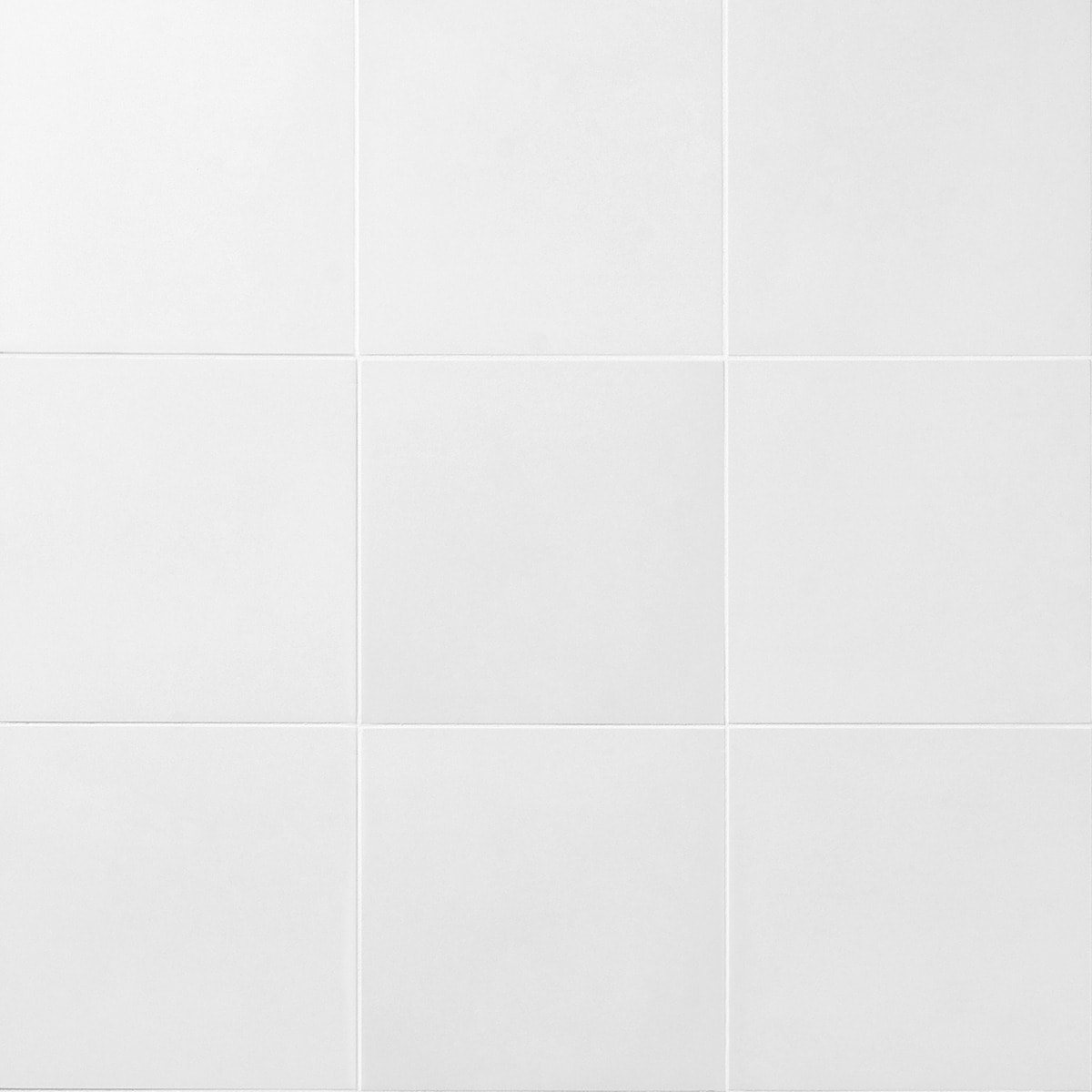 GeoPrism Cement White 8x8 by Elizabeth Sutton Matte Porcelain