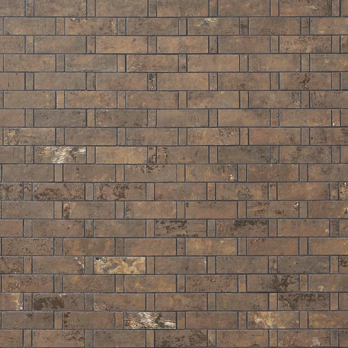 Artile Copper 1x3 Weave Matte Porcelain Mosaic Tile