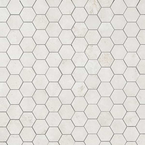 Artile Ivory 2" Hexagon Matte Porcelain Mosaic Tile