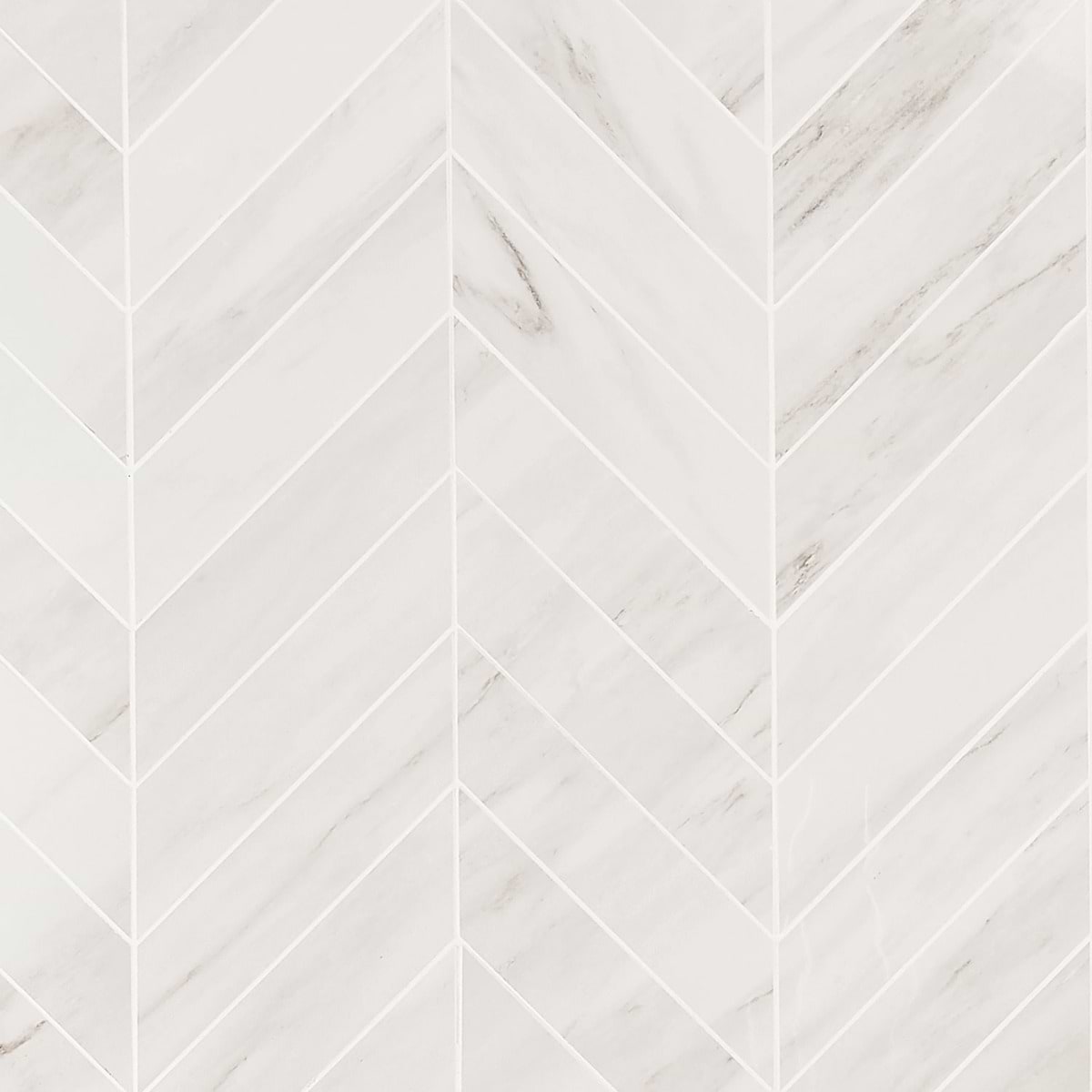 Lithe Dolomite Snow 2x8 Chevron Polished  Porcelain
