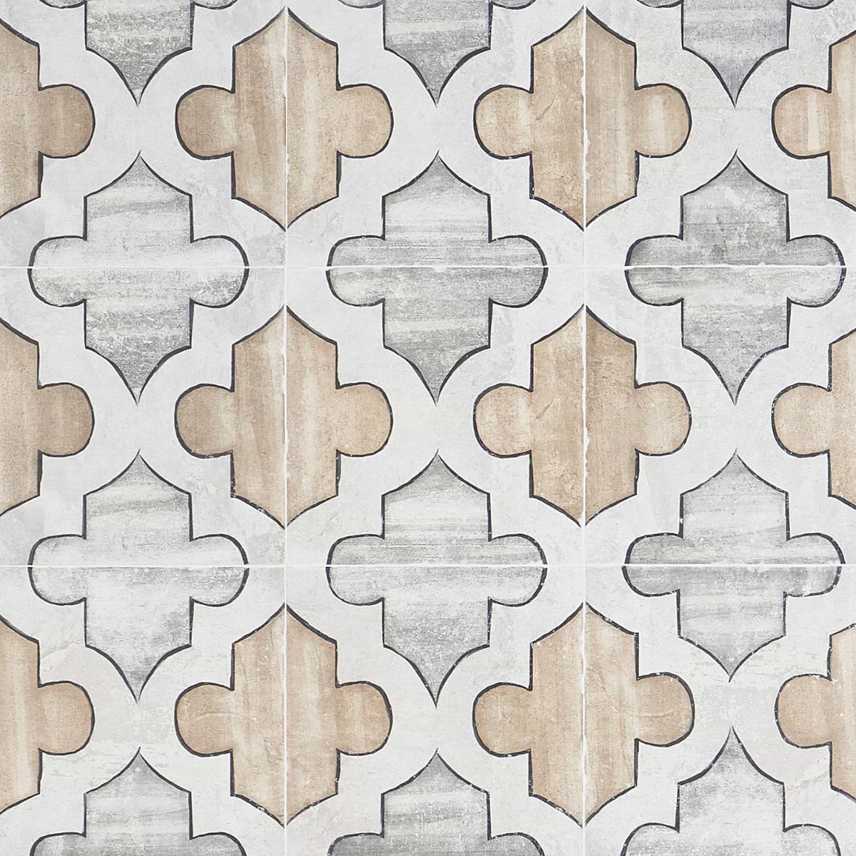 Carino Deco Picos 8x8 Matte Porcelain