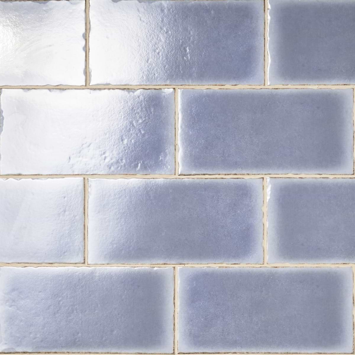 Baylight Blue 6"x12" Glossy Porcelain Subway Tile