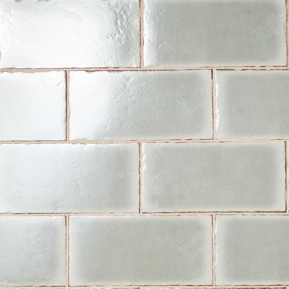 Baylight Sage Green 6"x12" Glossy Porcelain Subway Tile