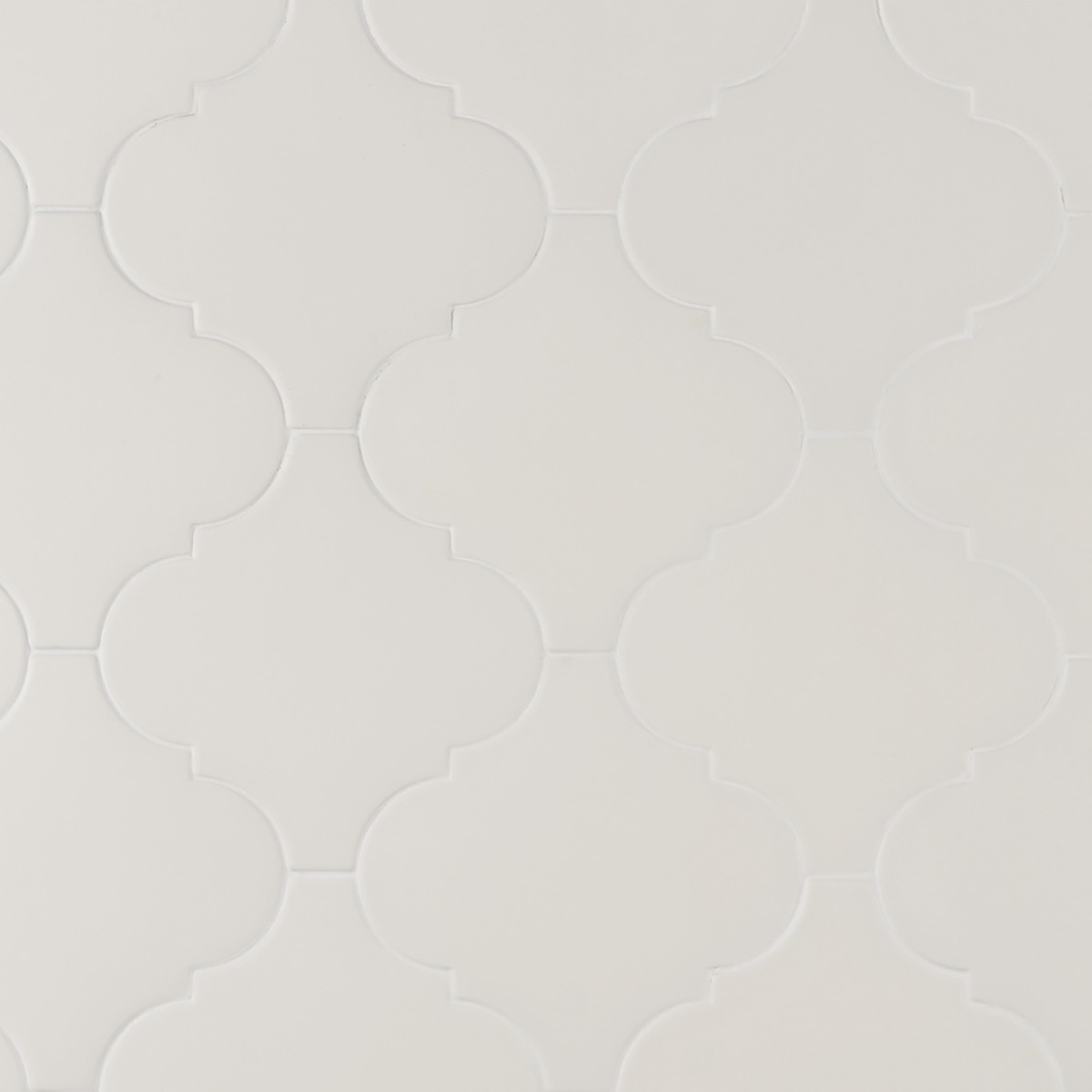 Define Arabesque White 8x8 Matte  Porcelain
