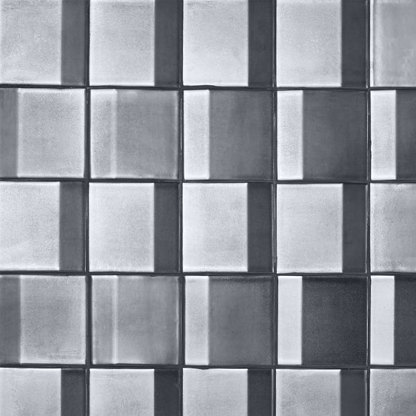 Define Edge 3D Metallic 5x5 Polished Porcelain