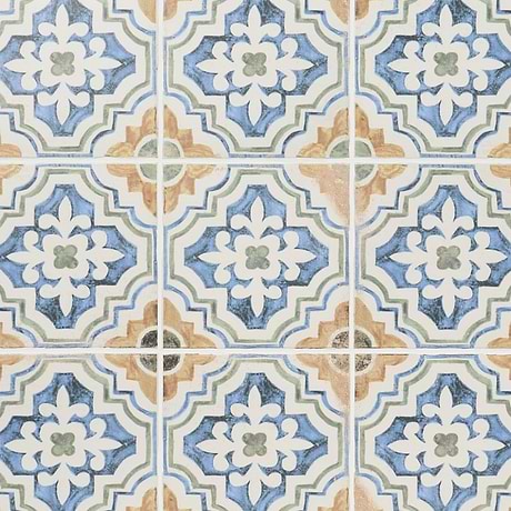 Fuego Sol Multicolor 9x9 Matte Porcelain Tile