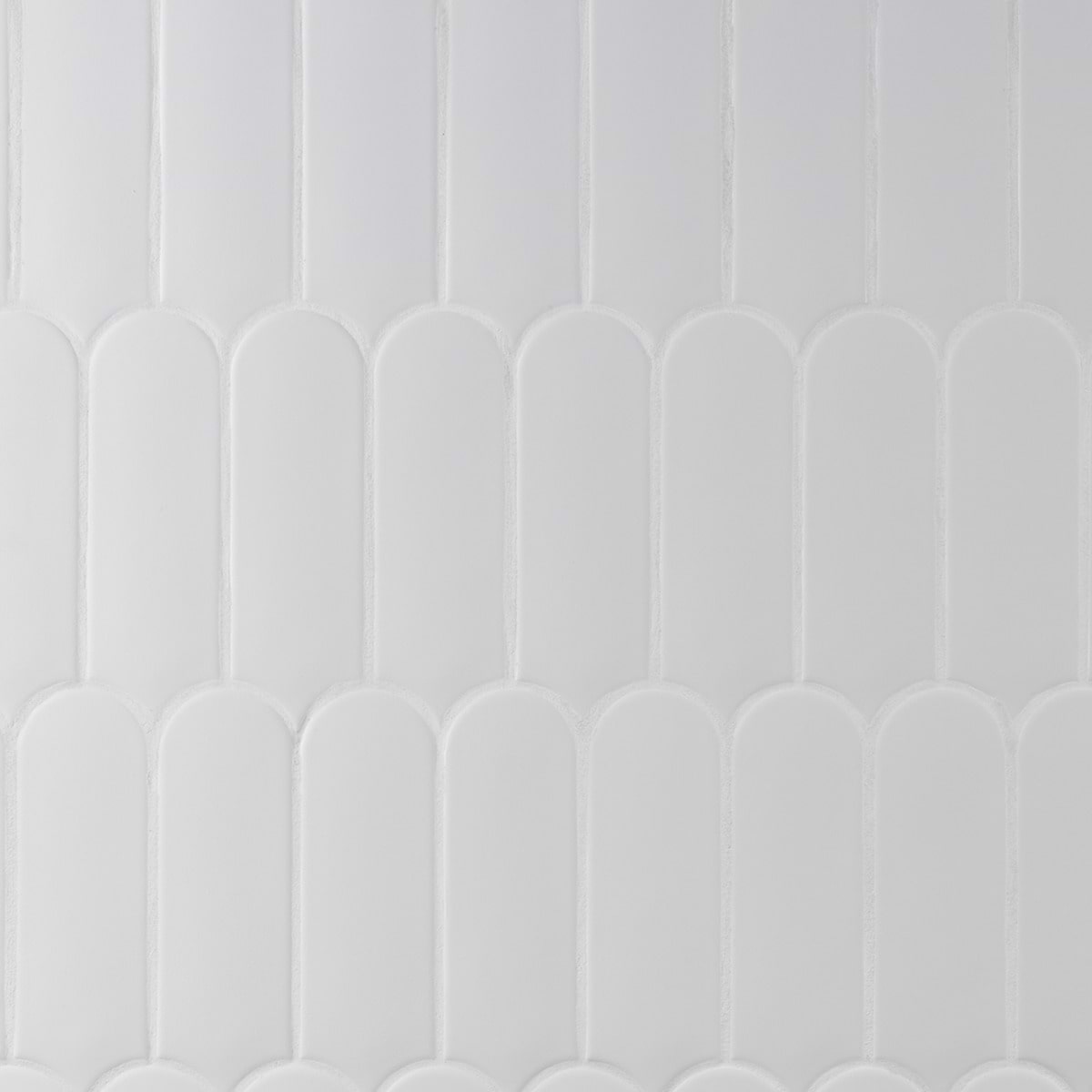 Fan Mist Gray 3x8 Fishscale Matte Ceramic Wall Tile