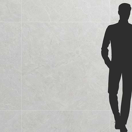 Sidra Cream White 48x48 Marble Look Matte Porcelain Tile