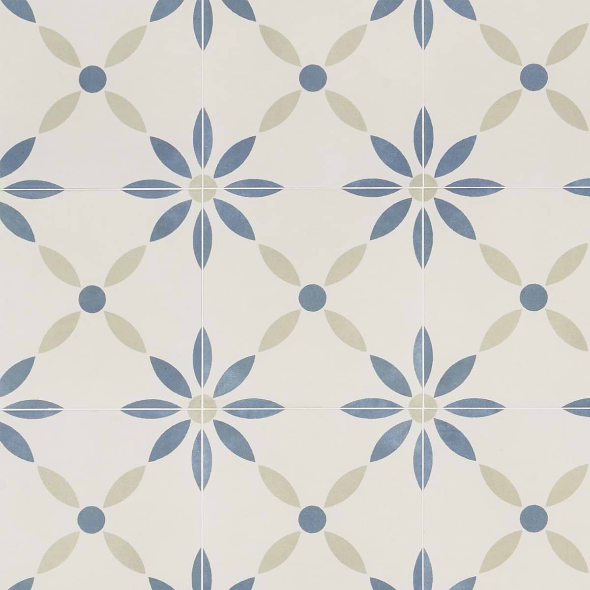 Dhar White Flower 9x9 