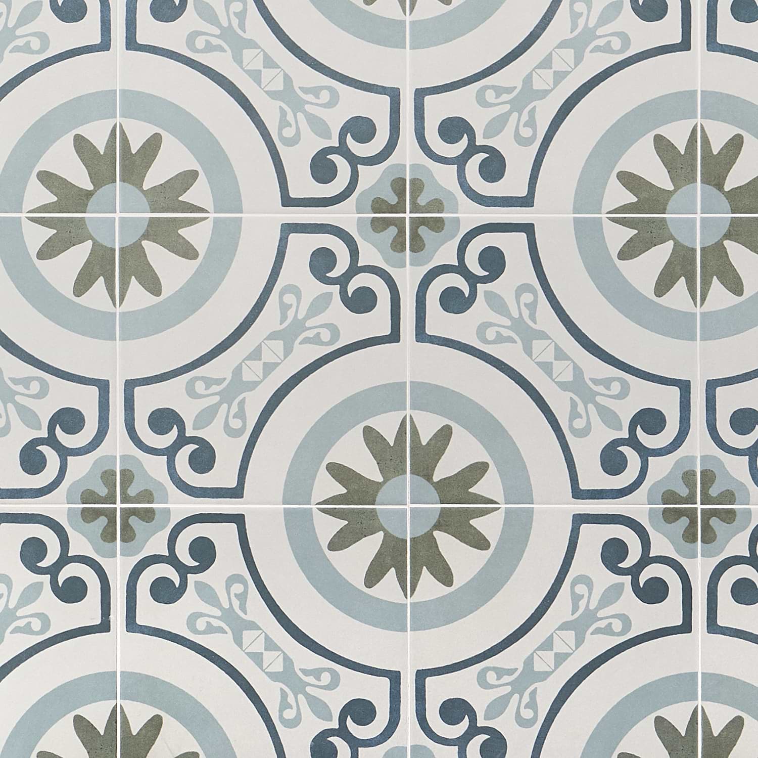 Dhar White Garden 9x9 