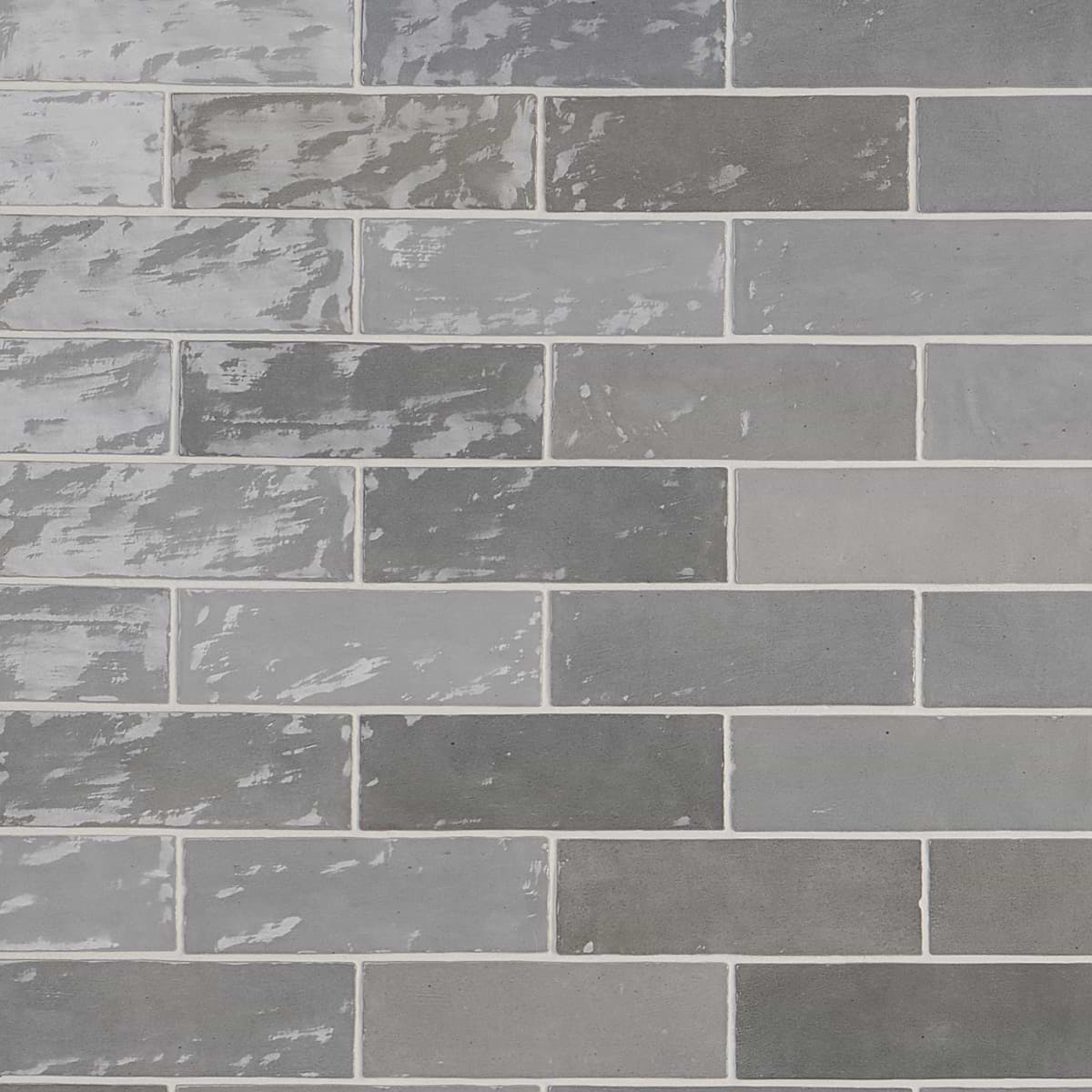 Serena Grey 3x8 Glossy Ceramic Subway Tile