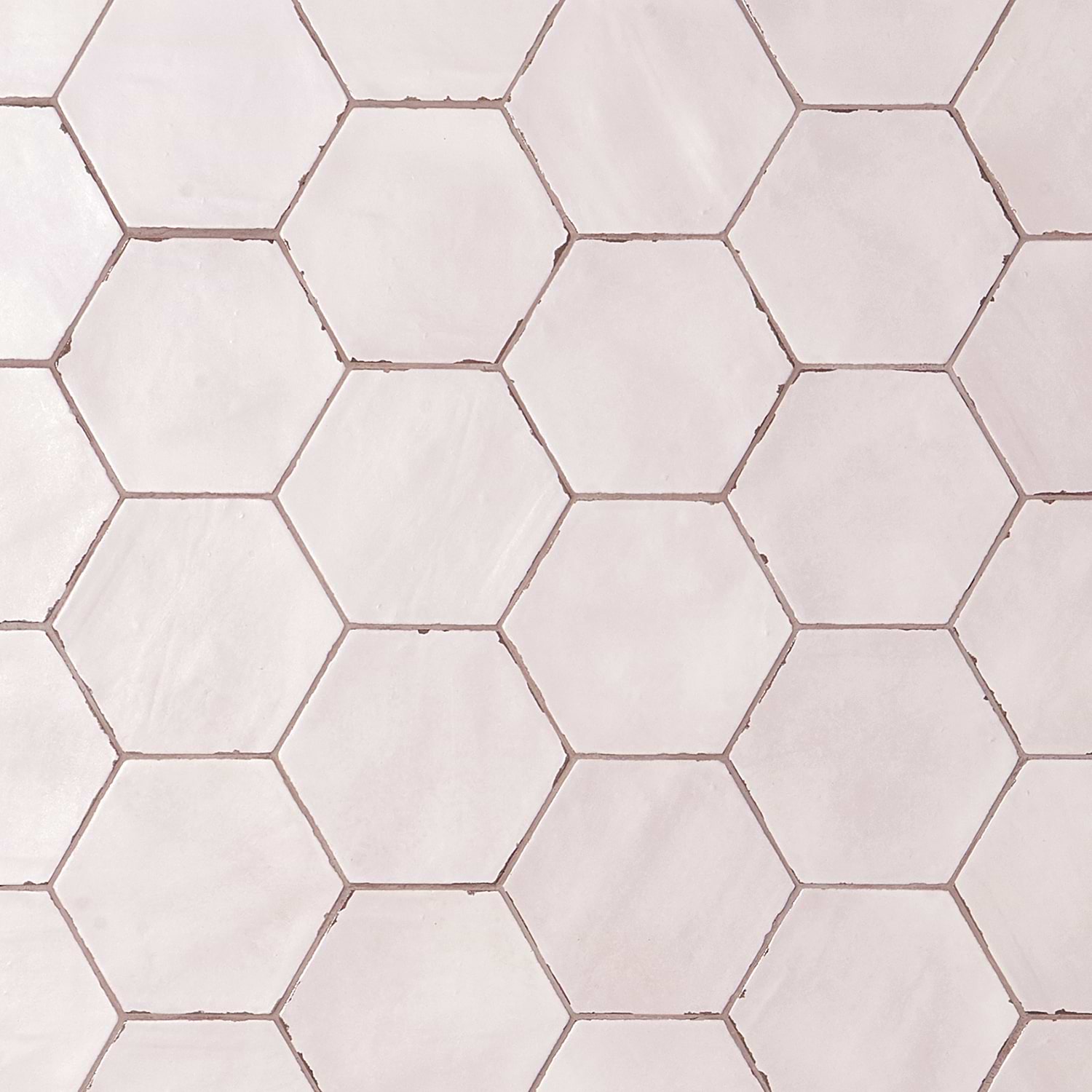 CostaHex Oxalis Rose 6" Matte Porcelain Hexagon Tile