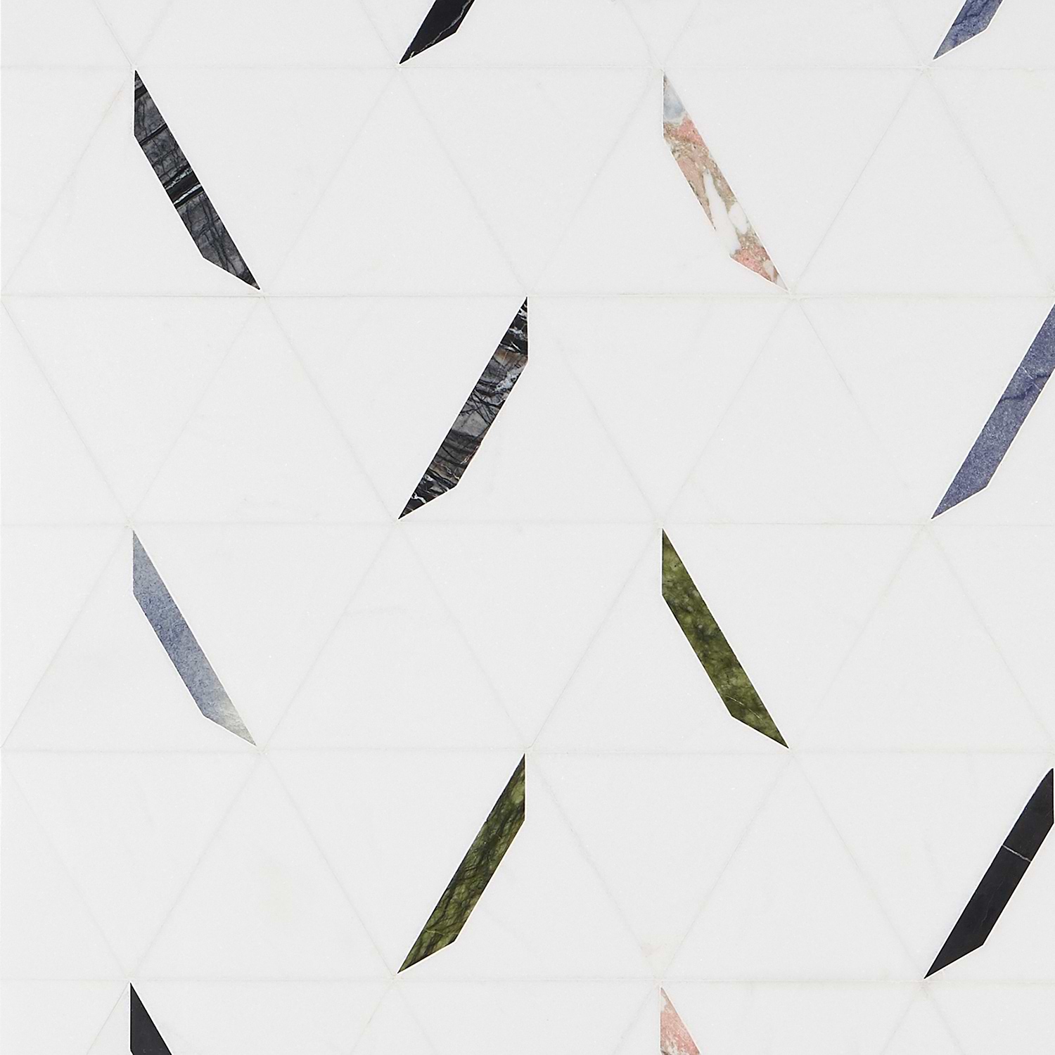 Wunder Thassos Gem - Thassos with Multicolor Lines Polished Marble