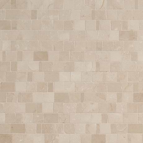 Mason Crema Marfil Clipped Joint Honed Mosaic