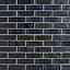 Kalifa Iridescent Night Black 2x6 Polished Glass Mosaic Tile
