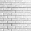 Kalifa Iridescent Pearl White 2x6 Polished Glass Mosaic Tile