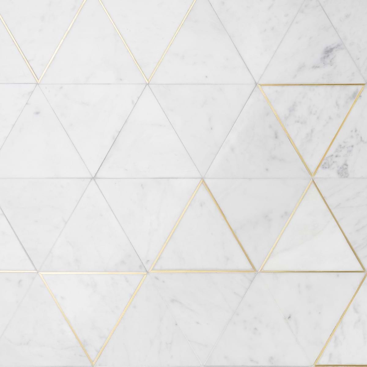 Axil Carrara - White Carrara & Brass 