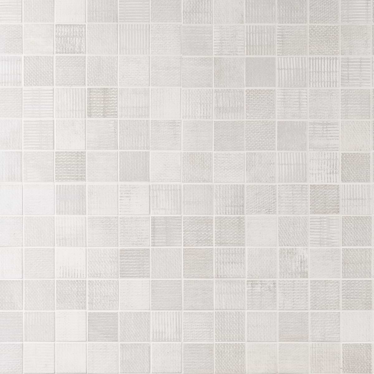 Organic Rug Smoke Gray 2x2 Matte Porcelain Mosaic Tile