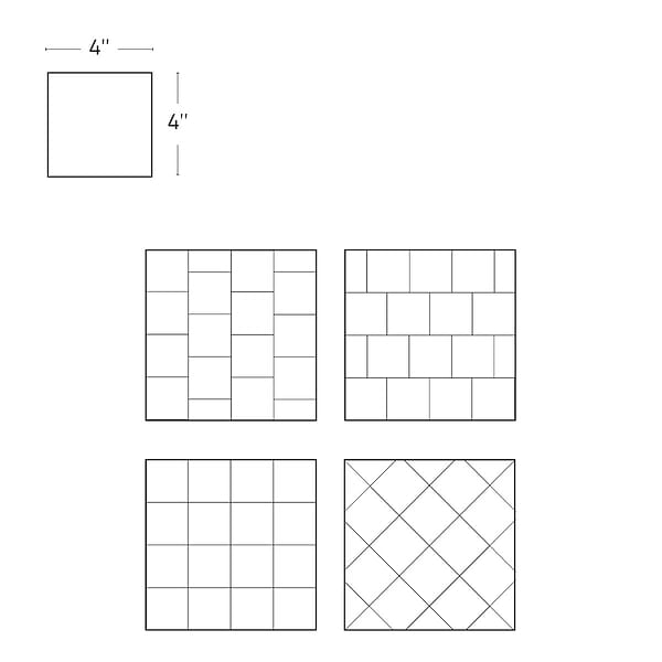 Serena Grey 4x4 Glossy Ceramic Tile