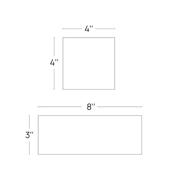 Serena White 3x8 Bullnose